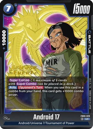 Image of Android 17 - FB09-029 (FB09-029) - Dual Evolution Release Event Cards