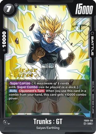 Image of Trunks : GT - FB09-110 (FB09-110) - Dual Evolution Release Event Cards