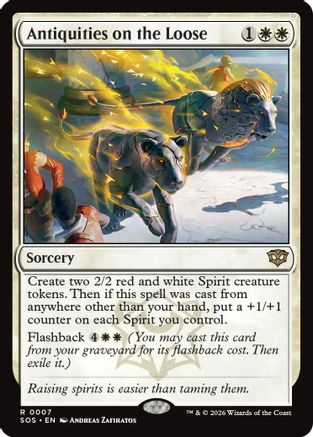Image of Antiquities on the Loose (SOS-007) - Secrets of Strixhaven