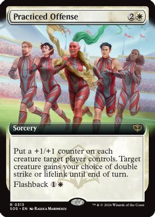 Image of Practiced Offense (Extended Art) (SOS-313) - Secrets of Strixhaven