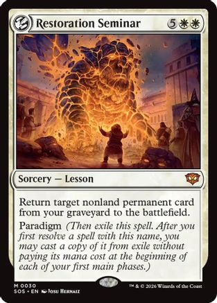 Image of Restoration Seminar (SOS-030) - Secrets of Strixhaven