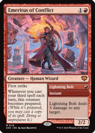 Image of Emeritus of Conflict (SOS-113) - Secrets of Strixhaven Foil