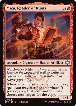 Image of Mica, Reader of Ruins (SOS-124) - Secrets of Strixhaven Foil