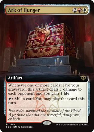 Image of Ark of Hunger (Extended Art) (SOS-344) - Secrets of Strixhaven Foil