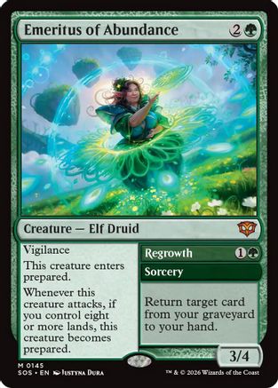 Image of Emeritus of Abundance (SOS-145) - Secrets of Strixhaven Foil