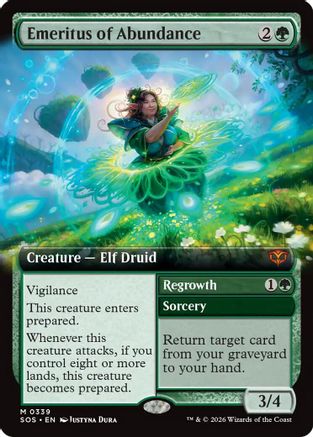 Image of Emeritus of Abundance (Extended Art) (SOS-339) - Secrets of Strixhaven Foil
