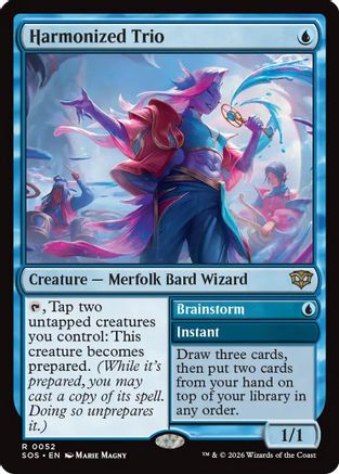 Image of Harmonized Trio (SOS-052) - Secrets of Strixhaven Foil