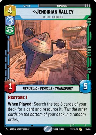 Image of Jendirian Valley - Refugee Freighter (18/84) - Twin Suns