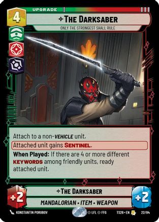 Image of The Darksaber - Only the Strongest Shall Rule (22/84) - Twin Suns