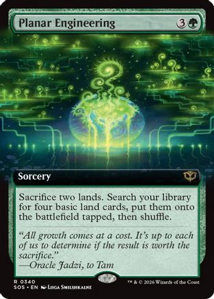 Image of Planar Engineering (Extended Art) (SOS-340) - Secrets of Strixhaven Foil