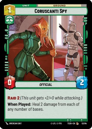 Image of Coruscanti Spy (53/84) - Twin Suns