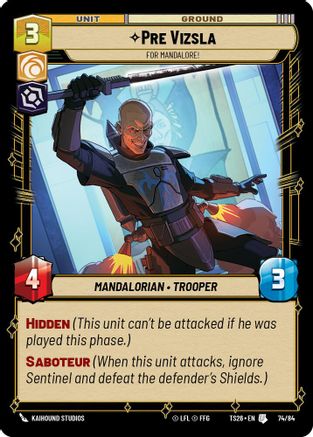 Image of Pre Vizsla - For Mandalore! (74/84) - Twin Suns