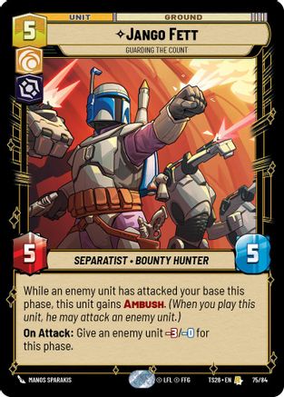 Image of Jango Fett - Guarding the Count (75/84) - Twin Suns