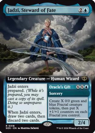 Image of Jadzi, Steward of Fate (Extended Art) (SOS-318) - Secrets of Strixhaven