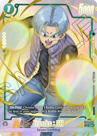 Image of Trunks : SH (Limited Pack 26-27 WAVE1) (FB09-062) - Tournament and Championship Promos Holofoil