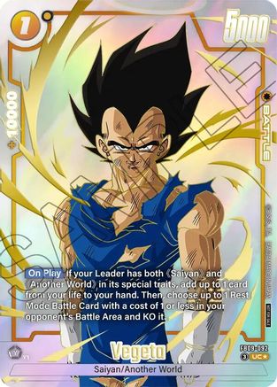 Image of Vegeta - FB09-092 (Limited Pack 26-27 WAVE1) (FB09-092) - Tournament and Championship Promos Holofoil
