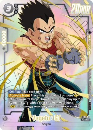 Image of Vegeta : GT - FB09-116 (Limited Pack 26-27 WAVE1) (FB09-116) - Tournament and Championship Promos Holofoil