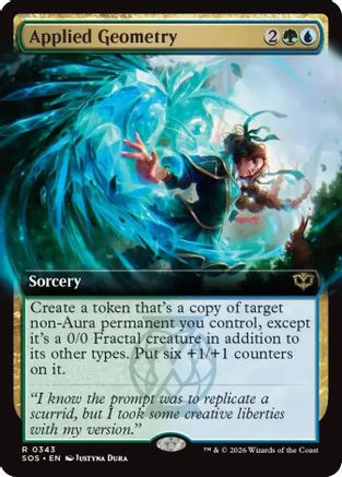 Image of Applied Geometry (Extended Art) (SOS-343) - Secrets of Strixhaven