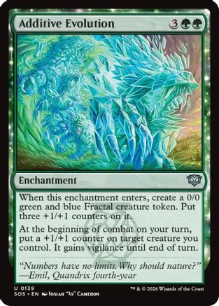 Image of Additive Evolution (SOS-139) - Secrets of Strixhaven Foil