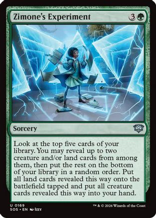 Image of Zimone's Experiment (SOS-169) - Secrets of Strixhaven Foil