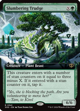 Image of Slumbering Trudge (Extended Art) (SOS-341) - Secrets of Strixhaven