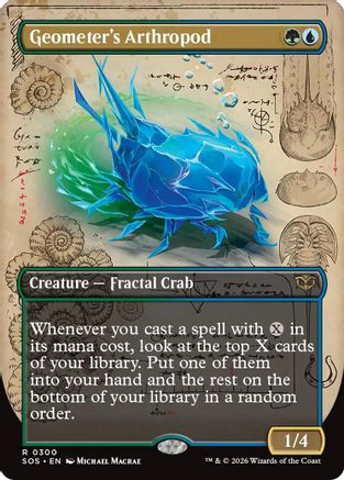 Image of Geometer's Arthropod (Borderless) (SOS-300) - Secrets of Strixhaven