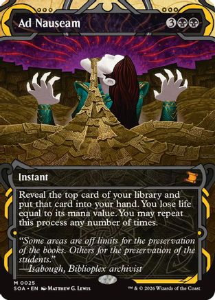 Image of Ad Nauseam (SOA-025) - Secrets of Strixhaven: Mystical Archive Foil