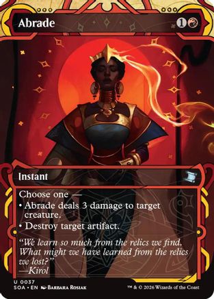Image of Abrade (SOA-037) - Secrets of Strixhaven: Mystical Archive