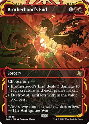 Image of Brotherhood's End (SOA-039) - Secrets of Strixhaven: Mystical Archive