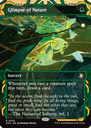 Image of Glimpse of Nature (SOA-053) - Secrets of Strixhaven: Mystical Archive