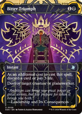 Image of Bitter Triumph (SOA-026) - Secrets of Strixhaven: Mystical Archive