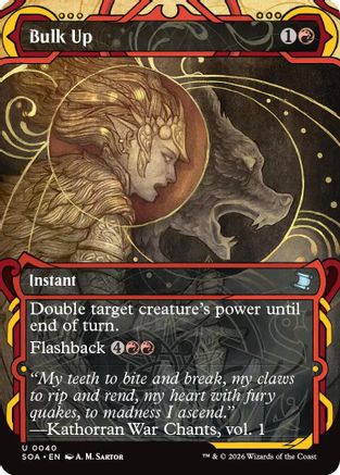 Image of Bulk Up (SOA-040) - Secrets of Strixhaven: Mystical Archive Foil