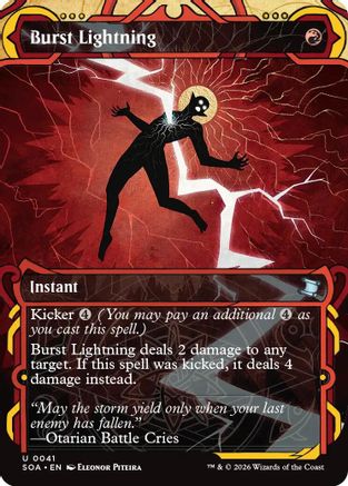 Image of Burst Lightning (SOA-041) - Secrets of Strixhaven: Mystical Archive