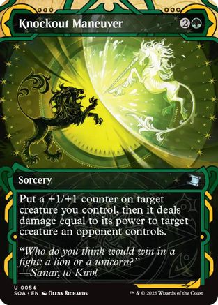 Image of Knockout Maneuver (SOA-054) - Secrets of Strixhaven: Mystical Archive