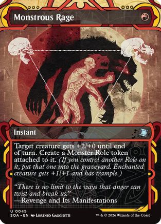 Image of Monstrous Rage (SOA-045) - Secrets of Strixhaven: Mystical Archive Foil