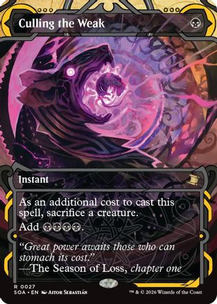 Image of Culling the Weak (SOA-027) - Secrets of Strixhaven: Mystical Archive