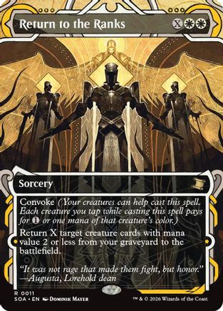 Image of Return to the Ranks (SOA-011) - Secrets of Strixhaven: Mystical Archive Foil