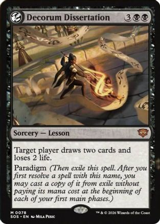 Image of Decorum Dissertation (SOS-078) - Secrets of Strixhaven Foil