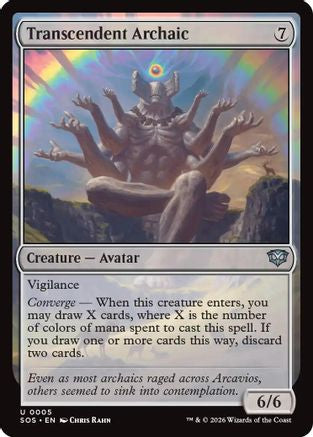 Image of Transcendent Archaic (SOS-005) - Secrets of Strixhaven