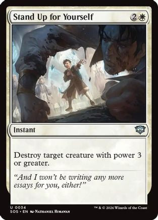 Image of Stand Up for Yourself (SOS-034) - Secrets of Strixhaven