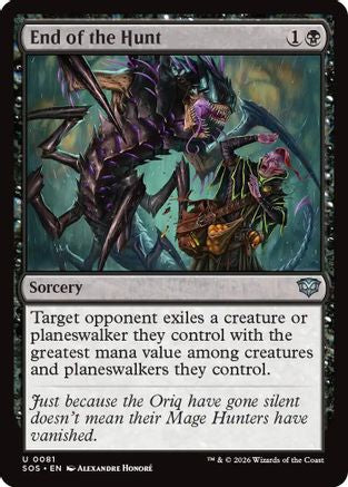 Image of End of the Hunt (SOS-081) - Secrets of Strixhaven Foil
