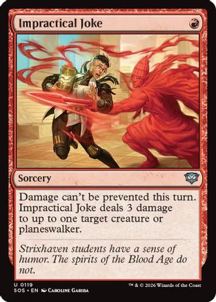 Image of Impractical Joke (SOS-119) - Secrets of Strixhaven Foil