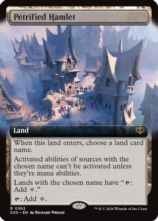 Image of Petrified Hamlet (Extended Art) (SOS-362) - Secrets of Strixhaven