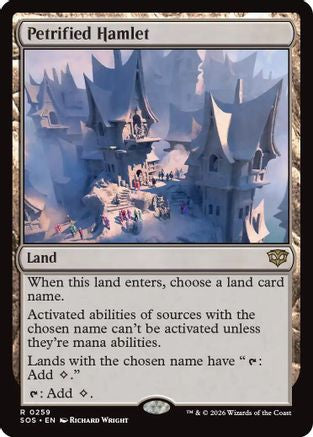 Image of Petrified Hamlet (SOS-259) - Secrets of Strixhaven Foil