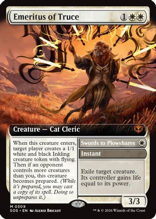 Image of Emeritus of Truce (Extended Art) (SOS-309) - Secrets of Strixhaven