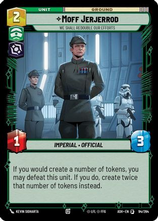 Image of Moff Jerjerrod - We Shall Redouble Our Efforts (94/264) - Ashes of the Empire
