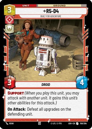 Image of R5-D4 - Built for Adventure (156/264) - Ashes of the Empire