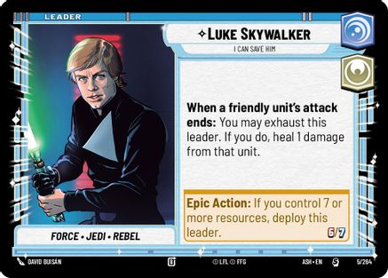 Image of Luke Skywalker - I Can Save Him (5/264) - Ashes of the Empire