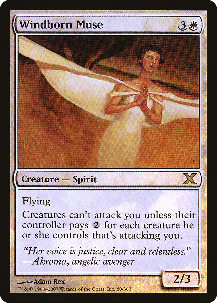 Image of Windborn Muse (10E-60★) - Tenth Edition Foil