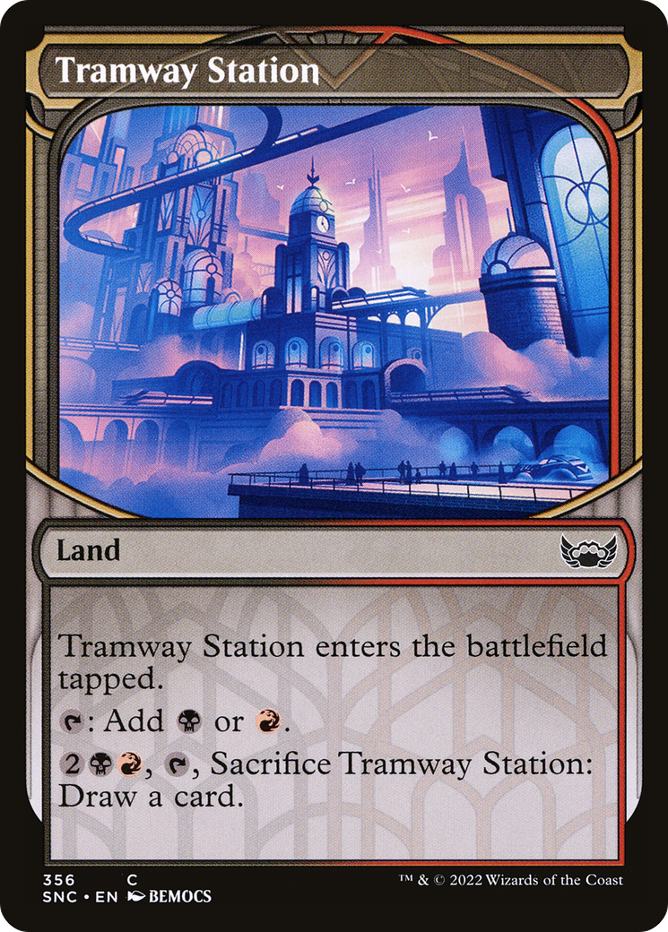 Image of Tramway Station (Showcase) (SNC-356) - Streets of New Capenna: (Showcase)